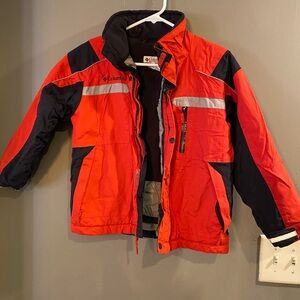 Columbia Red and Black Youth Jacket